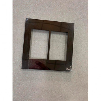 Placa p/ 6 Modulos 4x4 - Recta Espelhada Fume 